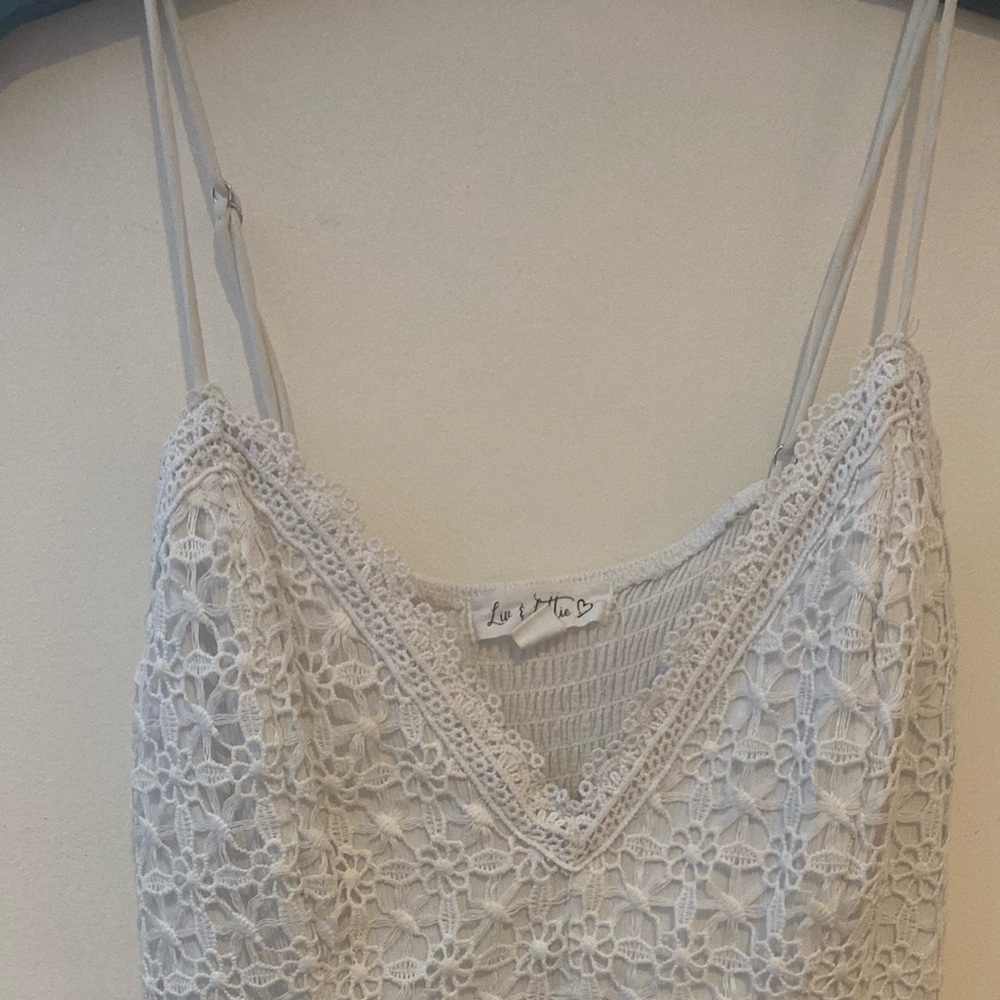 White short dress, used once but in good condition.